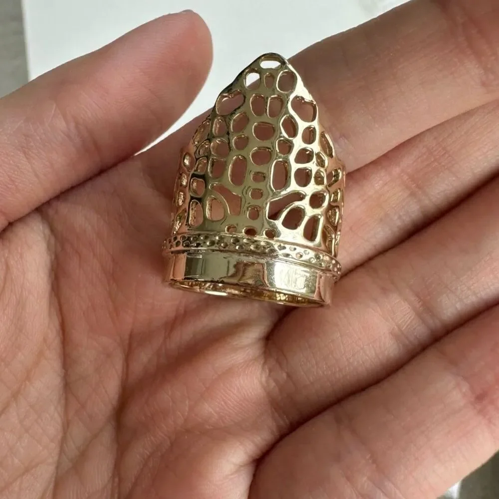 NWOT Kendra Scott Paige in Gold Filigree Size 8 Ring
